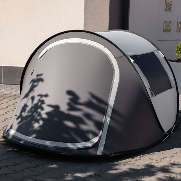 Намет Pop-Up двомісний з автоматичним каркасом Сірий LU-030BE фото