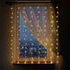 Новогодняя гирлянда штора 2х2 м 80 LED белый провод Жёлтый Garlando ZWM2280LEDY фото 1
