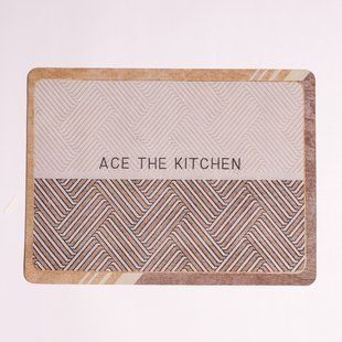 Коврик диатомитовый для сушки посуды Ace the Kitchen 40 на 30 см Бежевый Yiwu HP-42-198 фото