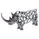 Статуетка Rhinoceros металева Сріблястий Yiwu HP-7-23 фото 3