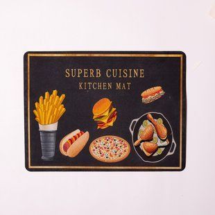 Коврик диатомитовый для сушки посуды Super Cuisine 40 на 30 см Черный Yiwu HP-42-200 фото
