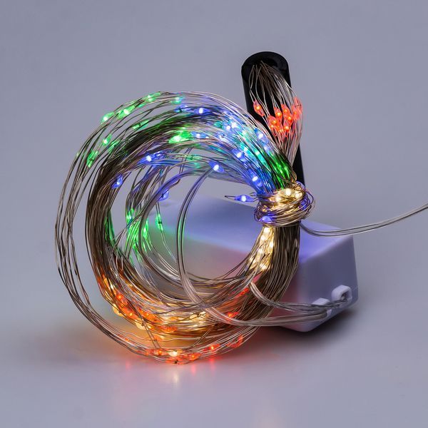 Гірлянда Кінський хвіст 200 LED 10 ниток 2 м кольоровий GarlandoPro 173309ML фото
