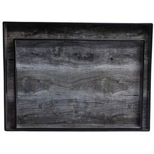 Набір декоративних підносів прямокутних Wooden 2 штуки Коричневий Yiwu HP-HK-B10 фото