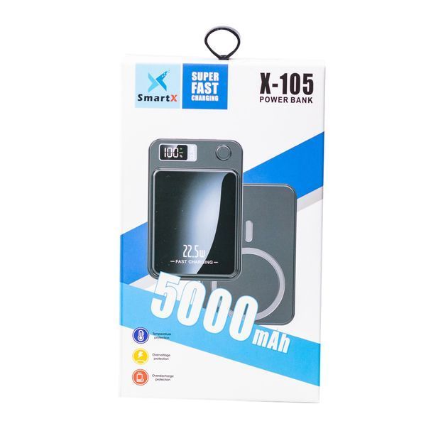 Повербанк с дисплеем 5000 mAh Smartx X105 фото