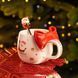 Новорічна порцелянова чашка з ложкою для чаю та кави Merry Christmas 400 мл Червоний Yiwu FM-CS-19A фото 2