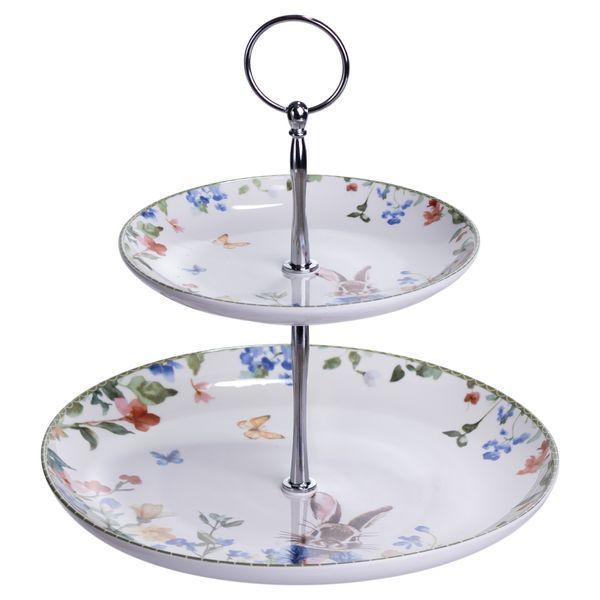 Этажерка фарфоровая для фруктов и десертов 23&times;24 см Yiwu HP-7323-6 фото