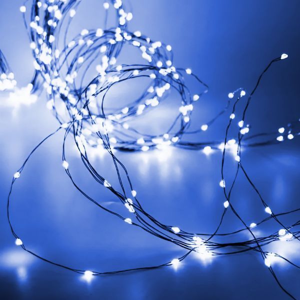 Гірлянда Кінський хвіст 200 LED 10 ниток 2 м синій GarlandoPro 1733010BL фото