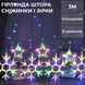 Гірлянда фігурна Зірки та сніжинки 9 фігур 3х0,9 м різнокольоровий GarlandoPro 1733065ML фото 3
