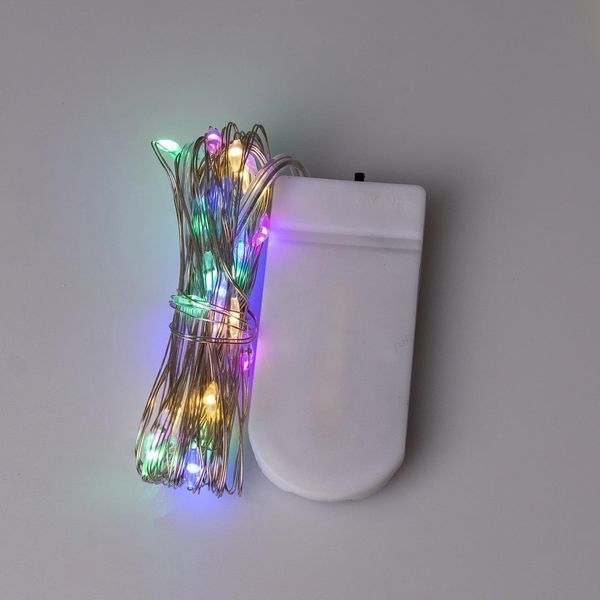 Гірлянда Роса нитка 30 LED 3 м на батарейках різнокольоровий GarlandoPro 1733017ML фото