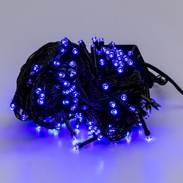 Гірлянда Нитка 161 LED 14 м чорний/синій GarlandoPro M300LEDBL фото