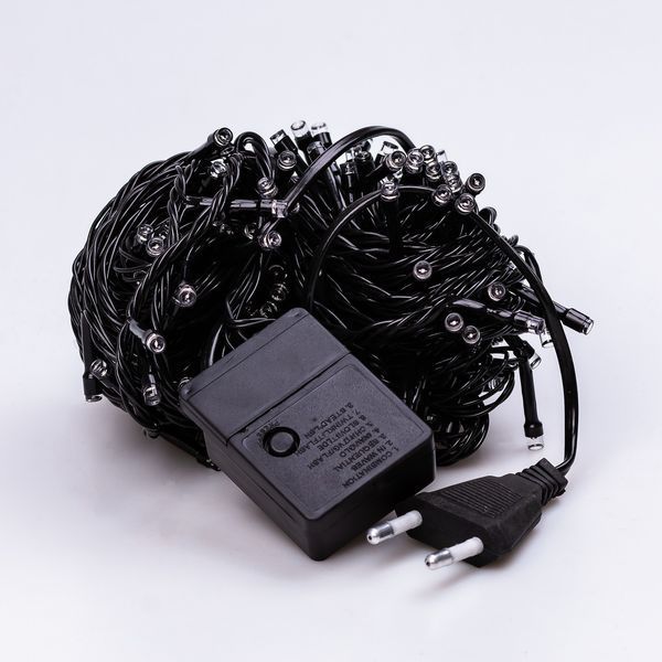 Гірлянда Нитка 161 LED 14 м чорний/синій GarlandoPro M300LEDBL фото