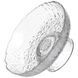 Фруктовница на ножке Ice Textured 15 см с ледяной текстурой стекла Прозрачный Yiwu HP-34-88 фото 3