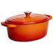 Гусятница чугунная эмалированная 6 л Оранжевый Yongkang HP-FLG-17 ORANGE фото 5