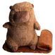 Игрушка-подушка Каприбара с гамбургером и пледом 110 на 140 см Коричневый COLORFUL HOME 520-8 фото 3