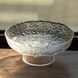Фруктовница на ножке Ice Textured 20 см с ледяной текстурой стекла Прозрачный Yiwu HP-34-89 фото 2