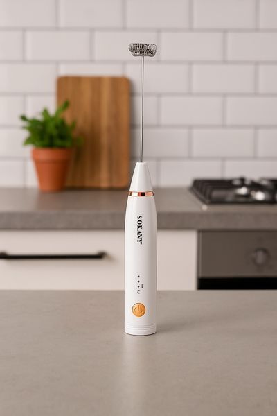 Капучинатор акумуляторний SK1772W 1200 mAh Білий фото