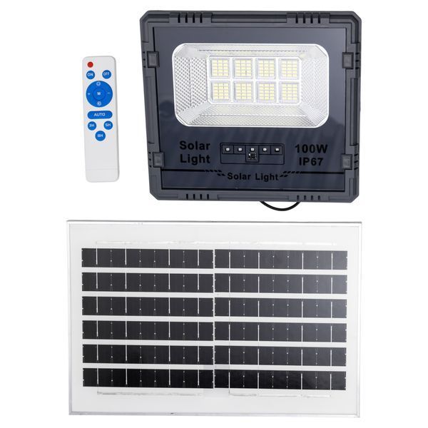 Прожектор уличный светодиодный с солнечной панелью 120 LED 100 Вт Yiwu HP-5-60 фото