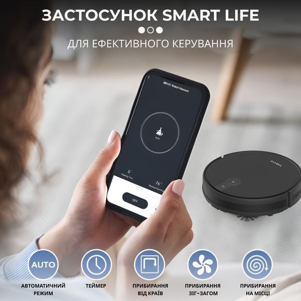 Робот-пылесос для сухой уборки Sokany SK13016B 2000Вт Черный фото