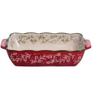 Форма для випікання Vintage 23 на 14 на 5 см прямокутна з ручками Червоний Yiwu HM05-09 фото
