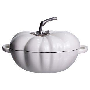 Кастрюля чугунная эмалированная 2,5 л Белый Yiwu HP-1-20-WHITE фото