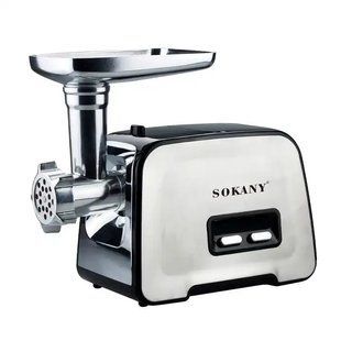 М'ясорубка електрична Sokany SK090 3500 Вт Сріблястий фото