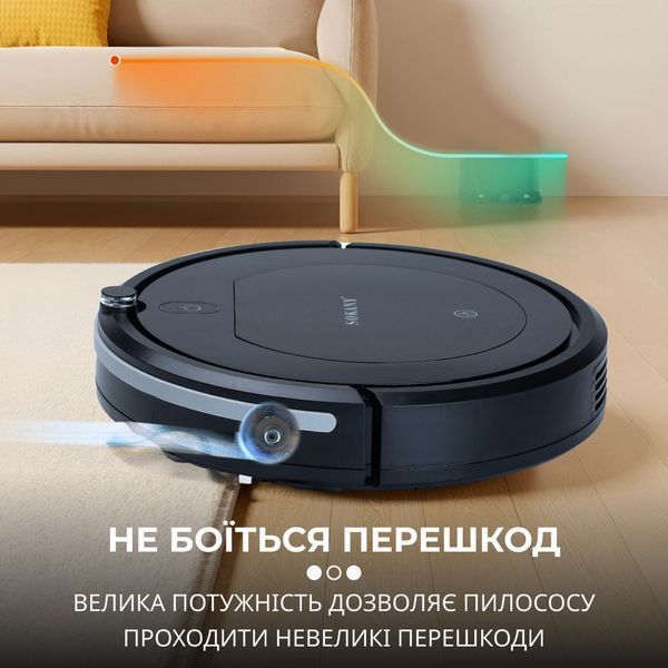 Робот-пилосос для сухого прибирання Sokany SK13017B 2000Вт Чорний фото