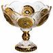 Ваза для фруктов стеклянная Gold Glass 22 см Прозрачный Yiwu HP-34-140 фото 1