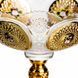 Ваза для фруктов стеклянная Gold Glass 22 см Прозрачный Yiwu HP-34-140 фото 6
