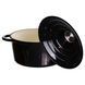 Каструля чавунна емальована 4 л Чорний Yongkang HP-FLG-1 BLACK фото 3