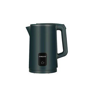 Електрочайник дисковий на 2.5 л 1500 Вт Чорний Sokany SK-SH-1061 фото