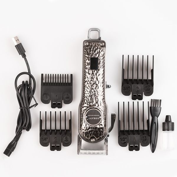 Машинка для стрижки м Sokany SKLF9976 аккумуляторная 2500 mAh Серебро фото