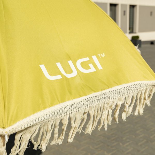 Садовый складной зонт с регулировкой наклона 150 см Желтый LUGI HP-JW-4 фото