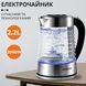 Електрочайник Sokany SK1027CST на 2.2 л 2000 Вт Прозорий фото 2