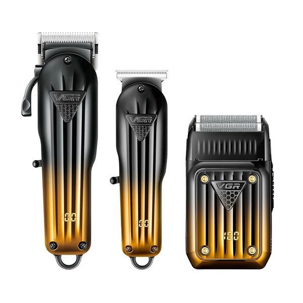 Набор машинок для стрижки VGR V-644 аккумуляторный Золотистый с черным VGR HP-V-644 фото