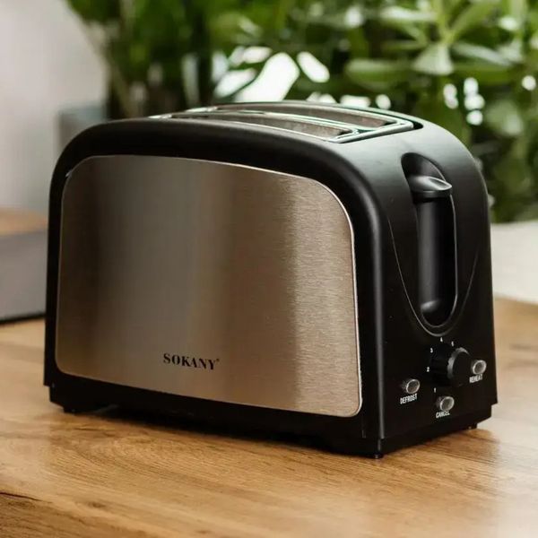 Тостер Sokany HJT008SBST 800 Вт Черный фото