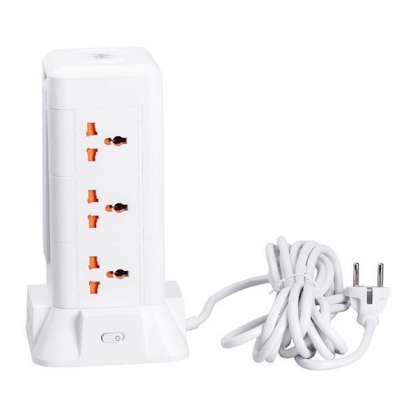 Мережевий фільтр-подовжувач на 9 розеток з LED-лампою 3USB та 1PD 4,8 метри Yiwu HP-5-7MF фото