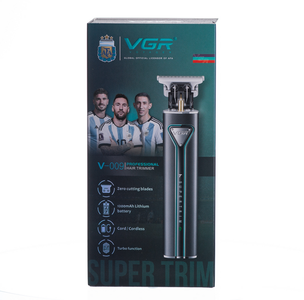 Триммер для стрижки аккумуляторный с турборежимом Черный VGR V-009 фото