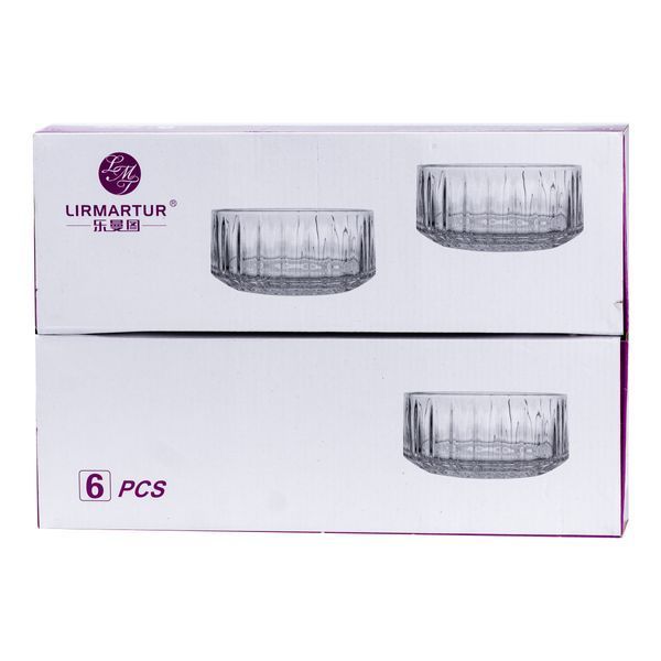 Набор пиал стеклянных Lirmartur TS Kitchen HP522 6шт Прозрачный фото