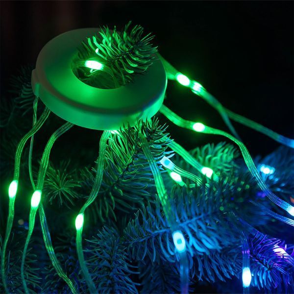 Смарт-гирлянда с кольцом 250 LED 2,5 м с управлением со смартфона прозрачный/мультиколор GarlandoPro 1733044W фото