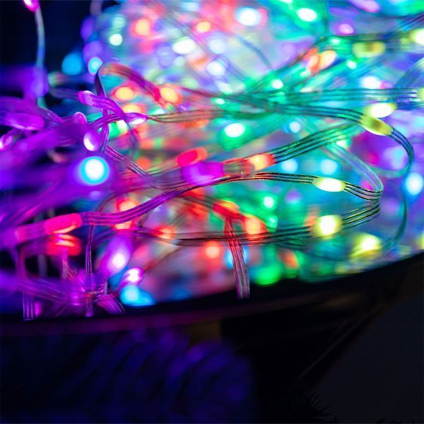 Смарт-гирлянда с кольцом 250 LED 2,5 м с управлением со смартфона прозрачный/мультиколор GarlandoPro 1733044W фото