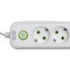 Мережевий фільтр-подовжувач 3 розетки і 3 USB A1 Type-C на 3 метри Білий Yiwu HP-5-33 фото 4