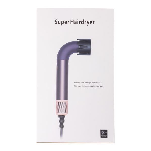 Фен стайлер для волос Super Hairdryer 1600 Вт 4 насадки Фиолетовый MAX Energy HP-3V фото