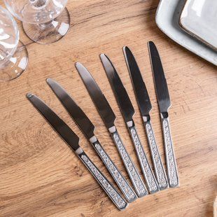 Набор столовых ножей из нержавеющей стали TS Kitchen HP96922 6шт Хром фото
