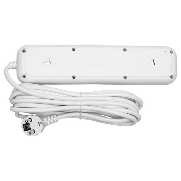 Сетевой фильтр-удлинитель 4 розетки и 3 USB A1 Type-C на 5 метров Белый Yiwu HP-5-39 фото