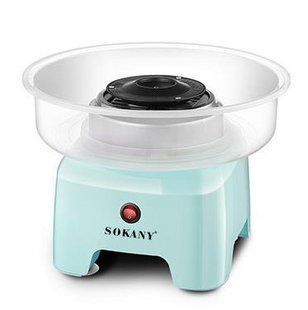 Аппарат для сладкой ваты Sokany SK520M настольный 500 Вт Мятный фото