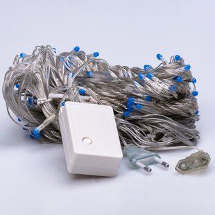 Гірлянда-штора 144 LED 16 ниток 3х2 м синій GarlandoPro ZWM2320LEDBL фото