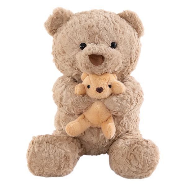 Игрушка-подушка Медведь с малышом и пледом 110 на140 см Бежевый COLORFUL HOME 509-33BE фото