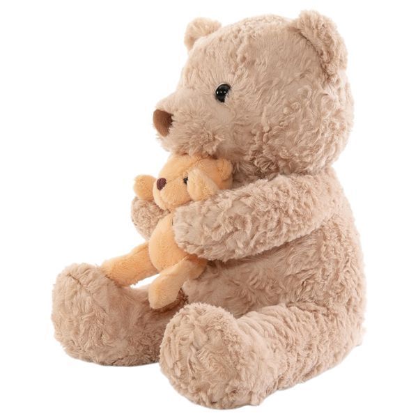 Игрушка-подушка Медведь с малышом и пледом 110 на140 см Бежевый COLORFUL HOME 509-33BE фото