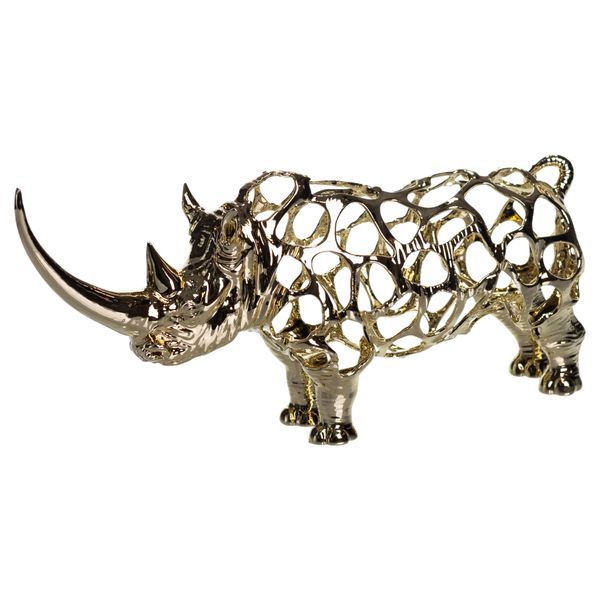 Статуэтка Rhinoceros металлическая Золотистый Yiwu HP-7-22 фото