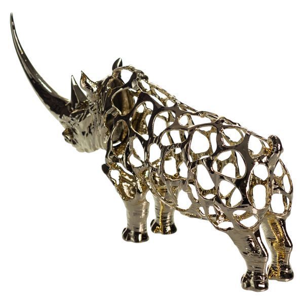 Статуэтка Rhinoceros металлическая Золотистый Yiwu HP-7-22 фото